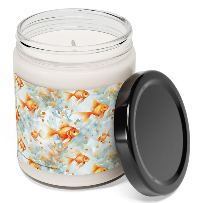 Goldfish Soy Candle, 9oz Scented Candle, Fish Lover Candle