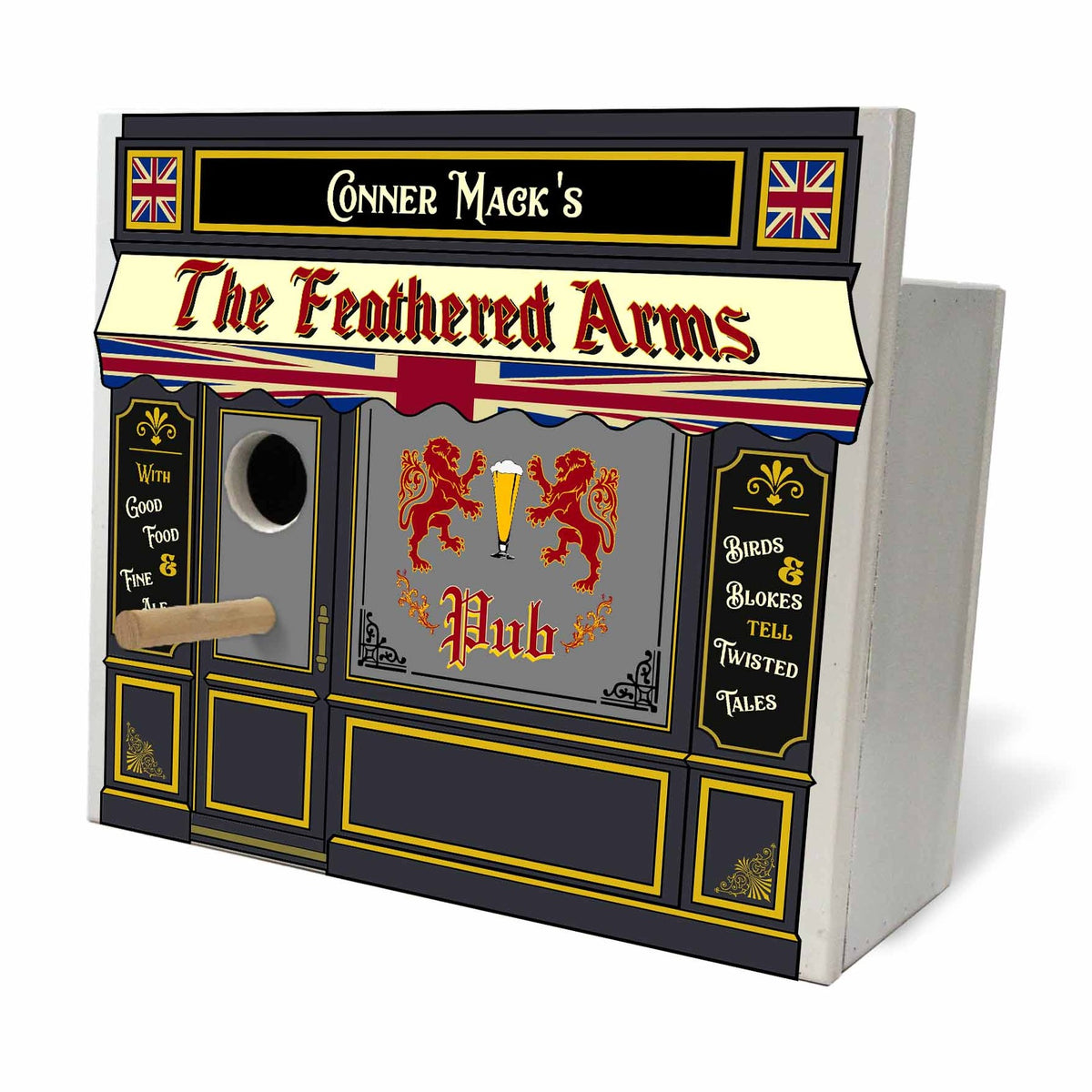 Personalized Birdhouse Pub Nesting Boxes Wine Wicks & Gifts