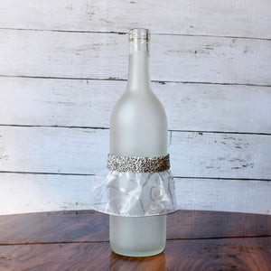 Bride Wine Bottle without String Lights