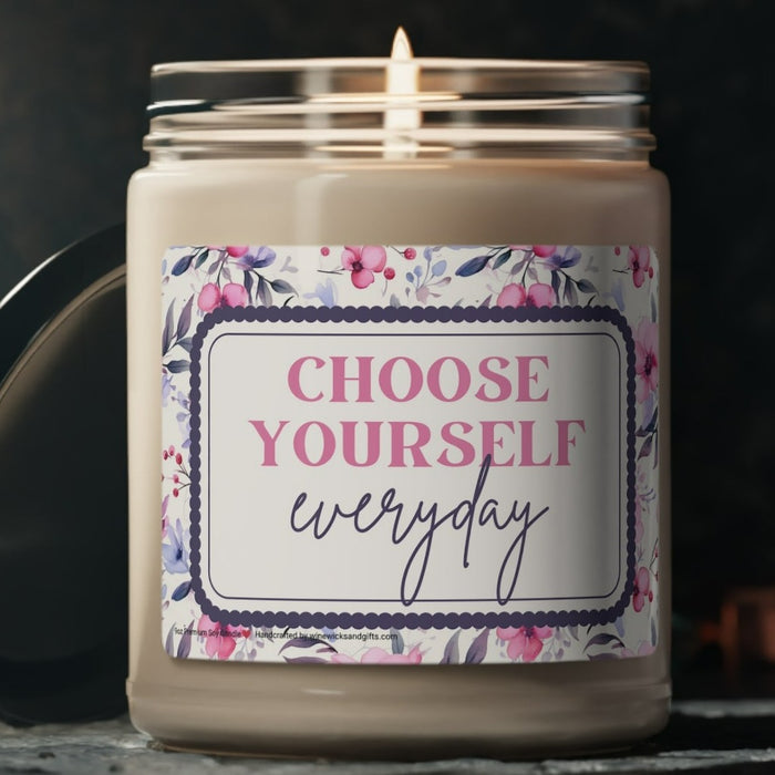 Choose Yourself Everyday Scented Soy Candle, 9oz Soy Candle, Creative Gift