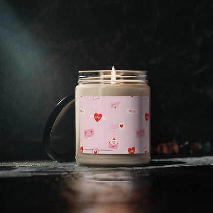 Sending You Love Scented Soy Candle, 9oz Candle, Valentines Day Candle
