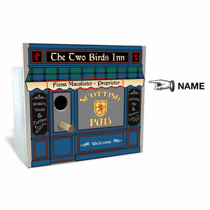Custom Scottish Pub Birdhouse Nesting Boxes