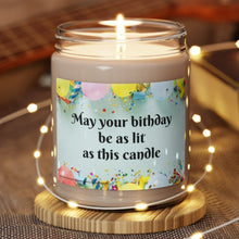 Load image into Gallery viewer, Lit Birthday Scented Soy Candle, 9oz Soy Candle, Creative Gift, Birthday Candle