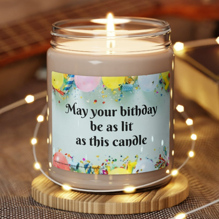 Lit Birthday Scented Soy Candle, 9oz Soy Candle, Creative Gift, Birthday Candle