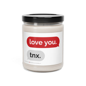 Love You Text Scented Soy Candle, 9oz Soy Candle, Creative Gift