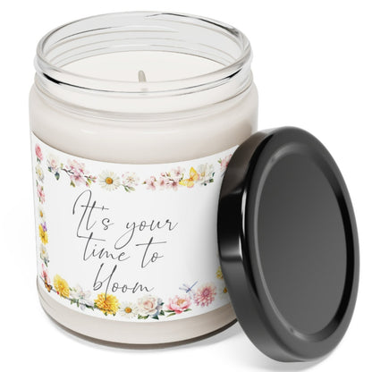 Your Time to Bloom Scented Soy Candle, 9oz Soy Candle, Creative Gift