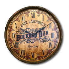 Load image into Gallery viewer, Personalize Your Own Bourbon Bar Quarter Barrel Clock