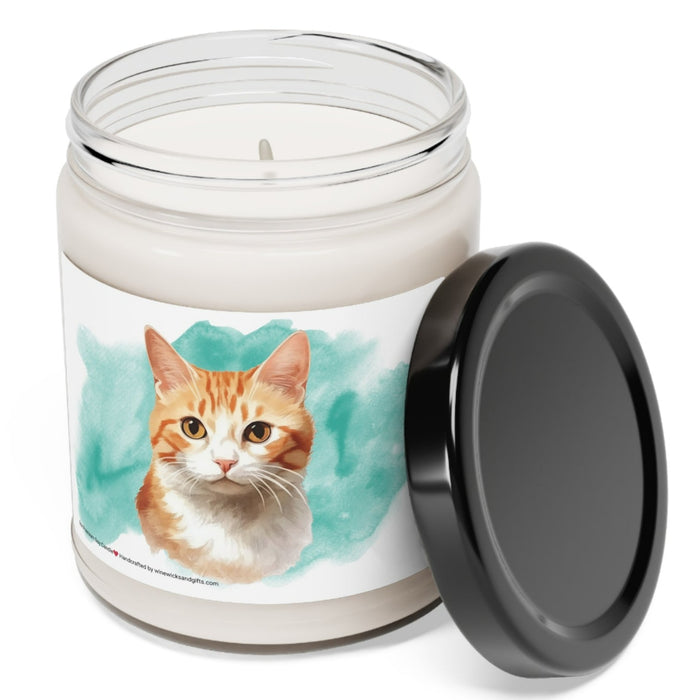 Tabby Soy Candle, 9oz Scented Candle, Cat Lover Candle, Cat Lover Gift