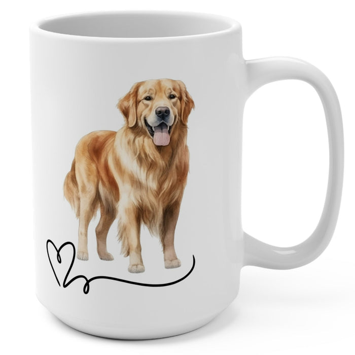 Golden Retriever Mug, 15oz Mug, Dog Lover Gift
