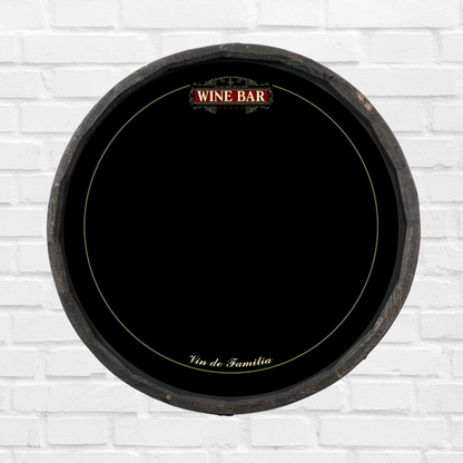 Wine Bar Chalkboard Quarter Barrel Sign
