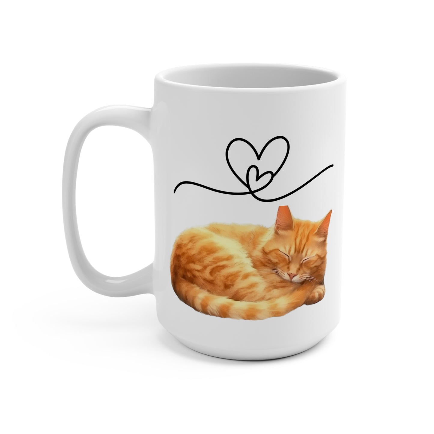 Tabby Cat Mug, 15oz Mug, Cat Lover Gift