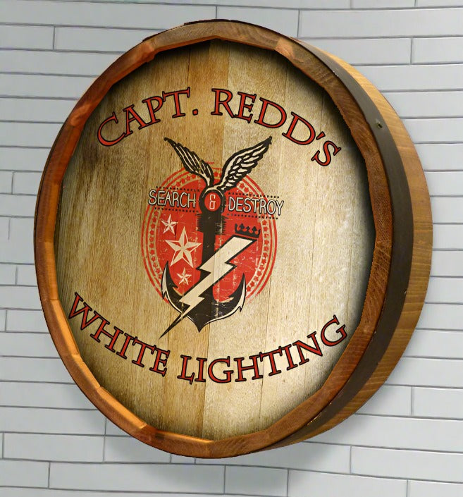 Personalized Full Color Lightning Quarter Barrel Sign – Wine Wicks & Gifts