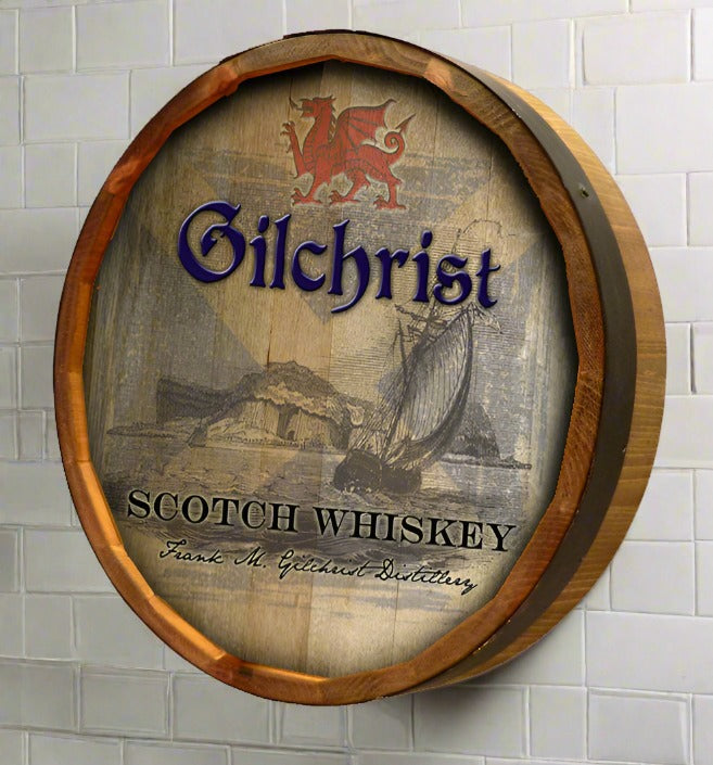 Personalized Full Color Scotch Quarter Barrel Sign – Wine Wicks & Gifts