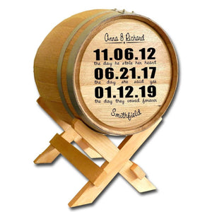 Memories & Well-Wishes Wine Barrel Card Holder