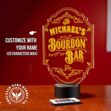 Load image into Gallery viewer, Personalized Bourbon Bar Light