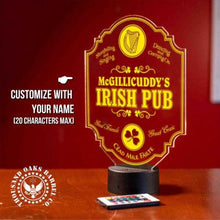 Load image into Gallery viewer, Personalized Irish Pub Bar Light