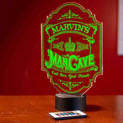 Personalized Mancave Bar Light