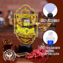 Load image into Gallery viewer, Personalized Mancave Bar Light