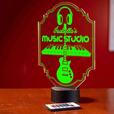 Personalized Music Studio Bar Light