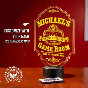 Personalized Game Room Bar Light