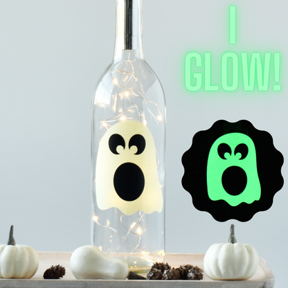 Halloween Wine Bottles with Fairy String Lights, Halloween Decoration, Battery Operated