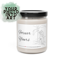 Load image into Gallery viewer, Custom Line Art Candle, 9oz Scent Soy Candle, Personalized Gift