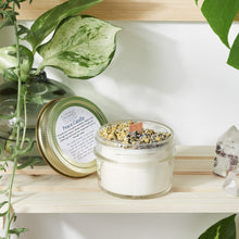 Load image into Gallery viewer, Peace &amp; Serenity Intention Candle - Soy Wax Candle with Crystal Included