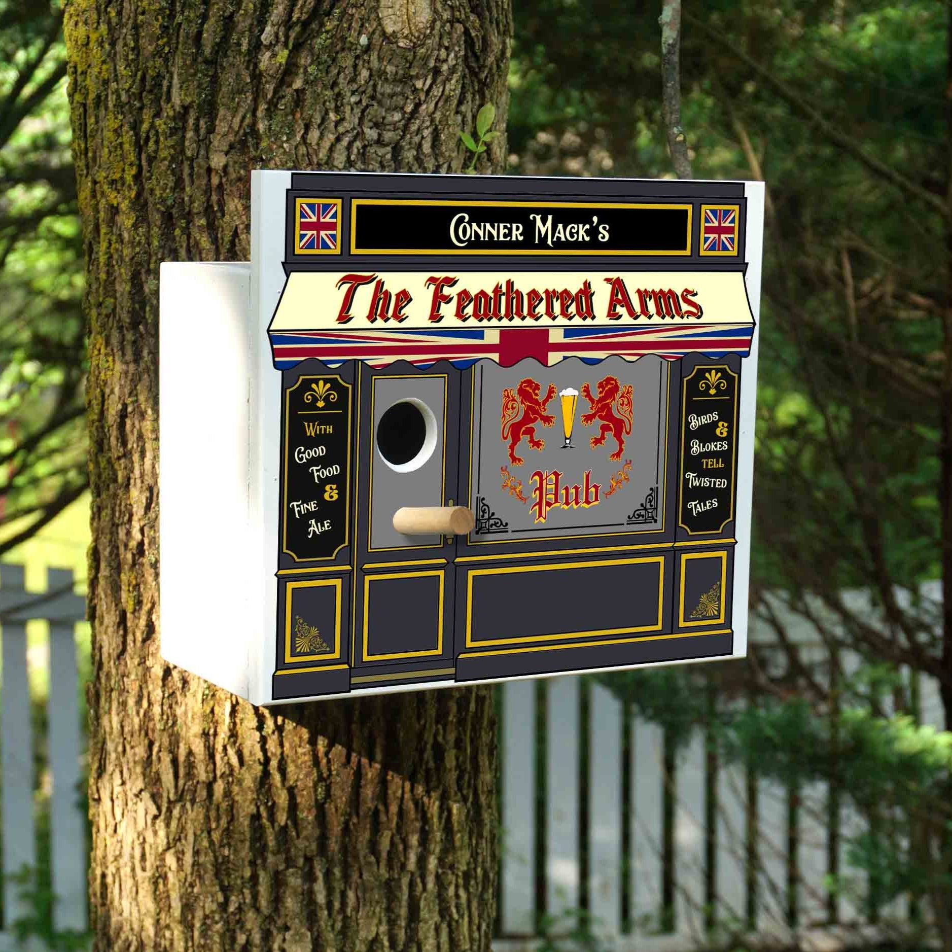Personalized Birdhouse Pub Nesting Boxes – Wine Wicks & Gifts