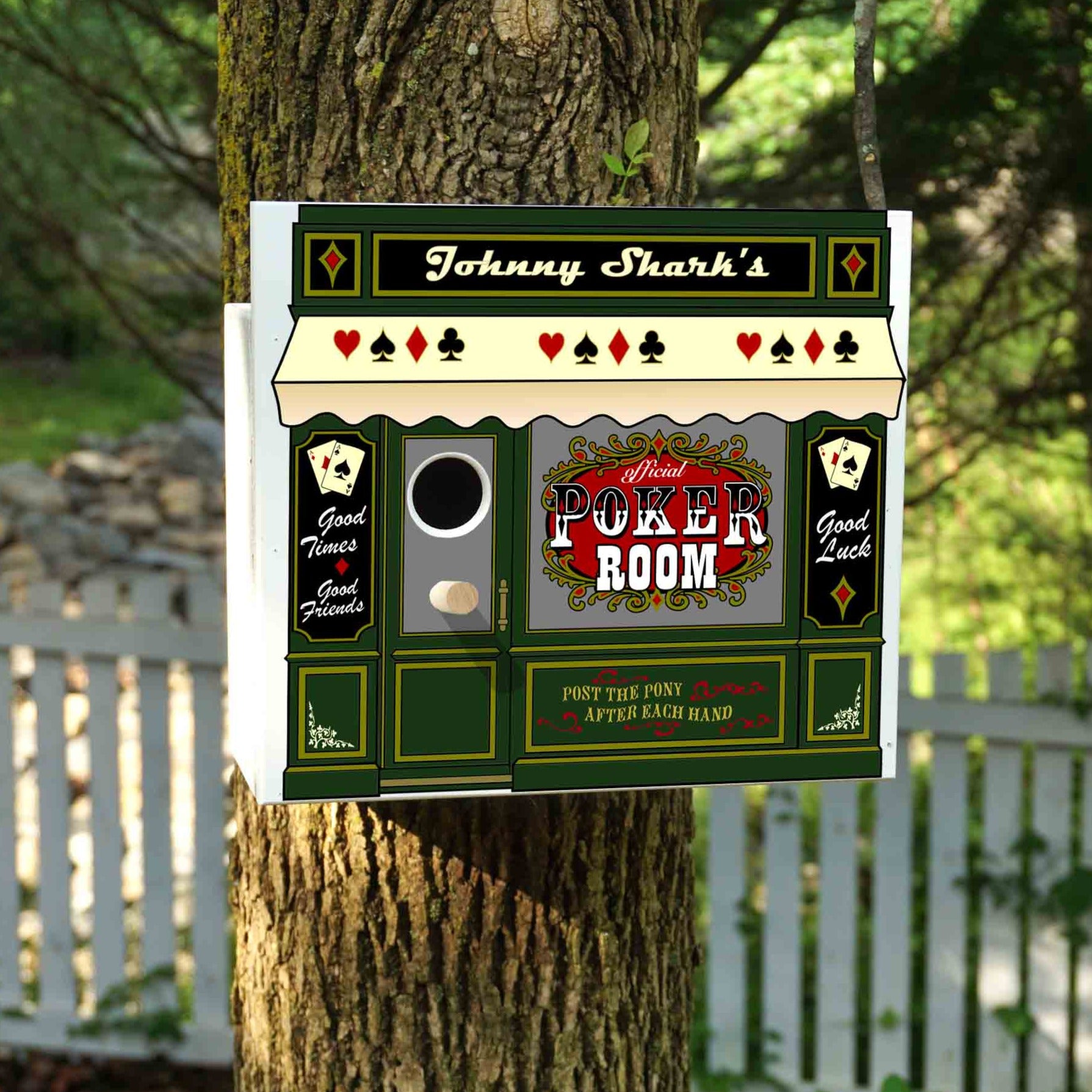Personalized Poker Room Birdhouse Nesting Boxes – Wine Wicks & Gifts