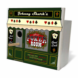Custom Poker Room Birdhouse Nesting Boxes