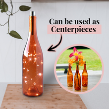Load image into Gallery viewer, Empty Orange Wine Bottles, 750ml - DIY Projects, Décor and Bottle Trees, Pack of 2