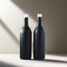Load image into Gallery viewer, Empty Black Bordeaux Wine Bottle (2 Pack)
