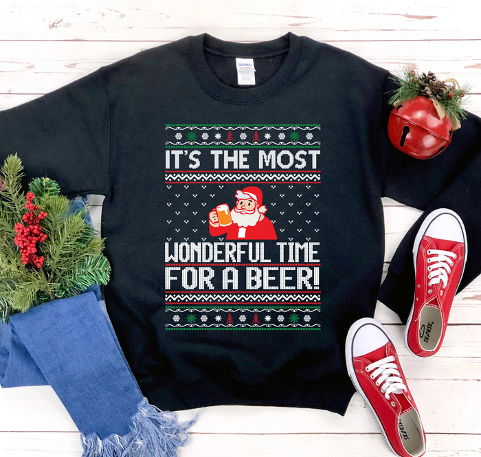 Its The Most Wonderful Time Christmas Sweatshirt, Ugly Sweater