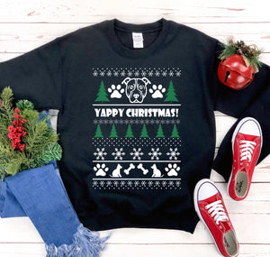 Yappy Christmas Sweatshirt, Holiday Sweatshirt, Ugly Sweater