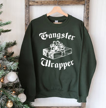 Load image into Gallery viewer, Gangster Wrapper Christmas Sweatshirt, Holiday Sweatshirt, Ugly Sweater