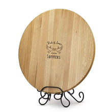 Load image into Gallery viewer, Personalized Wedding Doves Wine Barrel Head with Iron Stand