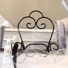 Load image into Gallery viewer, Personalized Wedding Doves Wine Barrel Head with Iron Stand