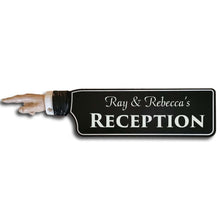 Load image into Gallery viewer,  Personalized Wedding Directional Hand Sign
