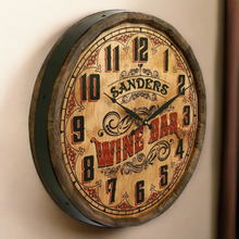 Load image into Gallery viewer, Personalize Your Own Wine Bar Quarter Barrel Clock