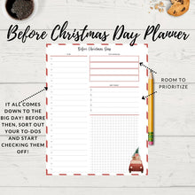 Load image into Gallery viewer, 2023 Christmas Planner, Before Christmas Day Planner, Christmas Bucket List, Monthly Calendar, Printable Planner, PDF
