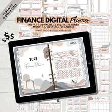 Load image into Gallery viewer, Finance Planner, 62 Page Budget Planner, Digital Planner, 2023 Planner, Planner Bundle, iPad Planner, GoodNotes Planner, Notability Planner