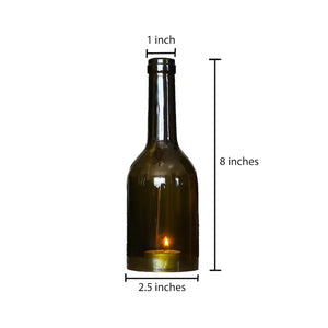 Cut Wine Bottle With Rounded Edges