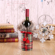 Load image into Gallery viewer, Cozy Plaid and Pattern Wine Bottle Cover Bag (2 Pack)