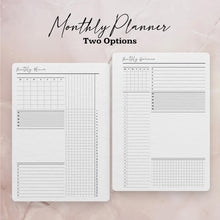Load image into Gallery viewer, Simplistic Daily Planner Bundle, Weekly Planner, Monthly Planner, Printable Planner, Set of Planners, Planner Insert, 2023 Planner, PDF