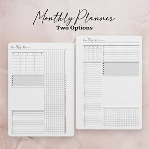 Simplistic Daily Planner Bundle, Weekly Planner, Monthly Planner, Printable Planner, Set of Planners, Planner Insert, 2023 Planner, PDF