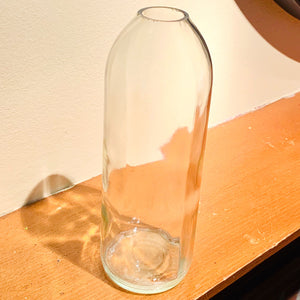 Clear Wine Bottle Flower Vase