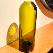 Load image into Gallery viewer, Green/Brown Wine Bottle Flower Vase