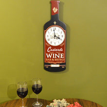 Load image into Gallery viewer, Personalize Your Own Wine Bar &amp; Bistro Wood Wall Clock