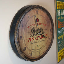 Load image into Gallery viewer, Personalize Your Own Vinyards Wine Quarter Barrel Clock