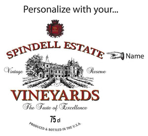 Personalize Your Own Vinyards Wine Quarter Barrel Clock